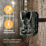 4G LTE | 30MP | 2K | Vision Nocturne 20m | IP65-Caméras de Chasse 4G