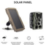 Panneau Solaire Haute Efficacité 3000mAh pour Caméra de Chasse-Accessoires Caméras de Chasse