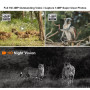 4G Pro 4MP - Vision Nocturne 15M AI Detection-Caméras de Chasse Solaires