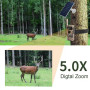 4G 4MP - Vision Nocturne 30M Autonomie 12 Mois-Caméras de Chasse Solaires
