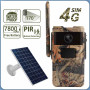 4G 4MP - Vision Nocturne 30M Autonomie 12 Mois-Caméras de Chasse Solaires