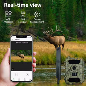 4G - NaturaVision 5K Pro avec Vision Nocturne 30m-Caméras de Chasse 4G