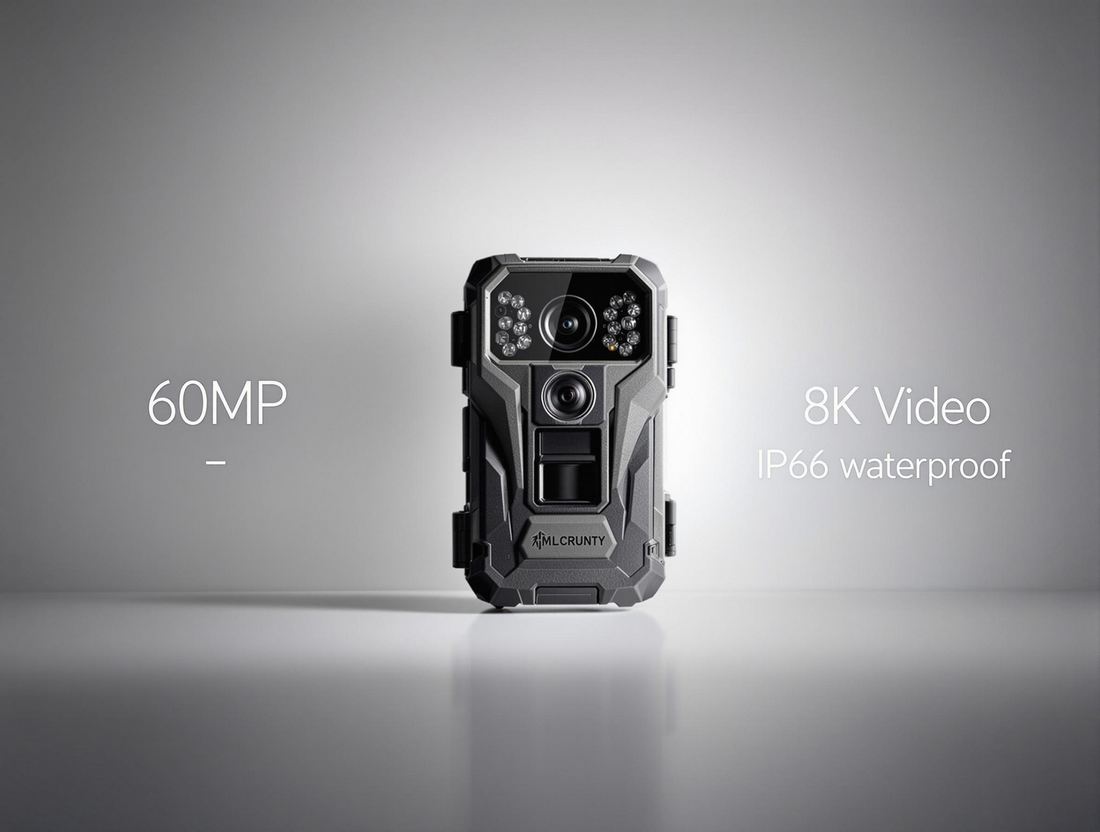 Comparaison visuelle des LED infrarouges classiques (rouges) et invisibles (noires) sur une caméra de chasse