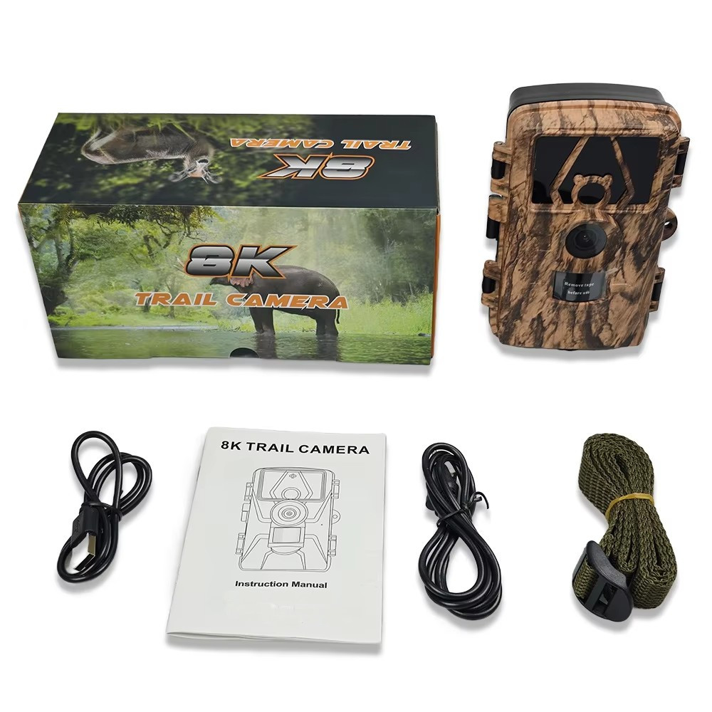 Caméra de chasse 8K grand angle 120 degrés